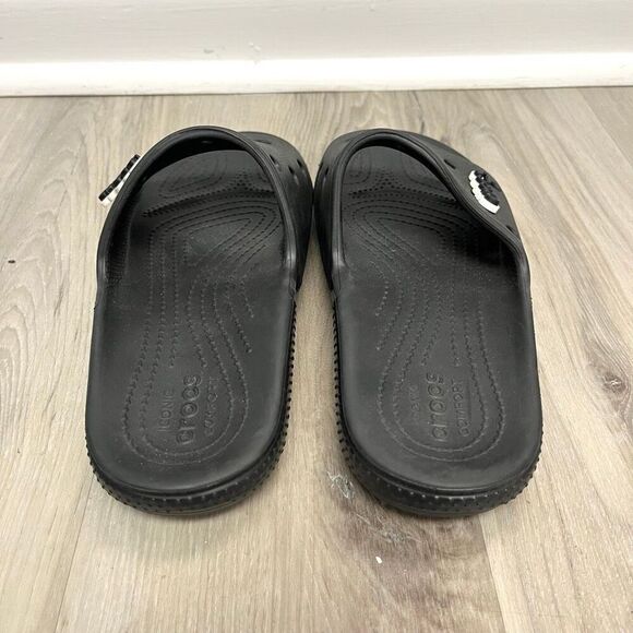 Crocs Slide Sandals Women’s 8 Iconic Comfort Black Classic Slip On - Picture 3 of 5
